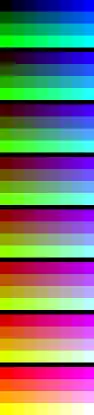 3-2-3 bit color, three bits of red, two bits of green, and three bits of blue.