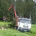 ROMAN logs loader truck