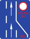 Lane reserved for public transport (example:Bus)