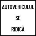 The motor vehicle rises