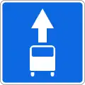 Lane for buses