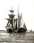 The German corvette Hamburg