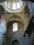 Interior of church before the final collapse