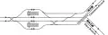 Upper level track layout