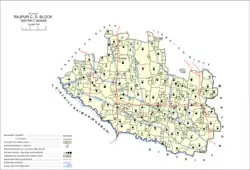 Map of Rajpur in Rajpur block