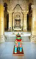 Rang mandapa of the Svetambara Jain Temple at Taranga which was originally constructed by Kumarpala in 1161