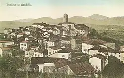 1910 postcard of Gradišče nad Prvačino