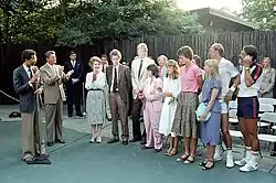 Ronald and Nancy Reagan at a reception for the American Davis and Wightman Cup teams in September 1981