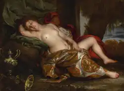 Reclining nude, oil on canvas, priv. col.