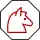 B1 white horse