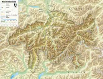 Ringelspitz is located in Canton of Grisons