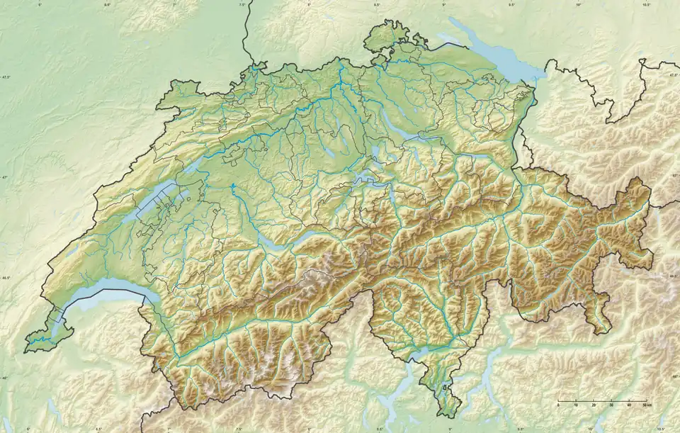 Glarus thrust is located in Switzerland