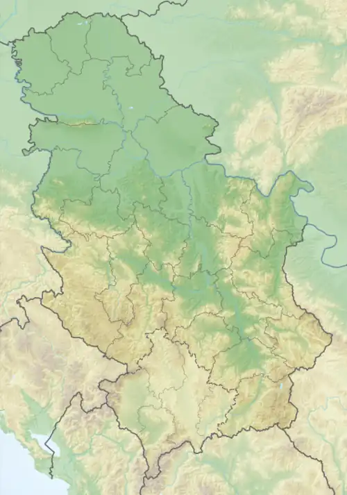 Rogozna is located in Serbia
