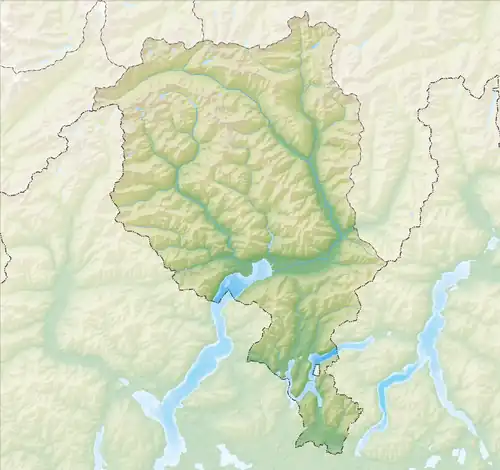 Lake Maggiore is located in Canton of Ticino