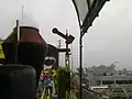 Replica of Indonesia's semaphore signalling in Museum Angkut