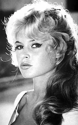 Color portrait of Bardot smiling