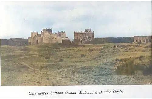 Boqor Osmans residence in Bosaasoo