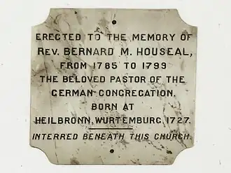 Rev Bernard Michael Houseal (Loyalist from New York; friend of Prince Edward)[16][17]