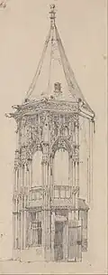 Drawing by Bonington (1824, Yale).
