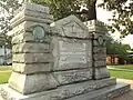 This monument south of the River Raisin commemorates the Kentuckians who died in the battle.