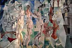 Robert Delaunay, 1910–1912, La Ville de Paris, oil on canvas, 267 × 406&nbsp;cm, Musée National d'Art Moderne