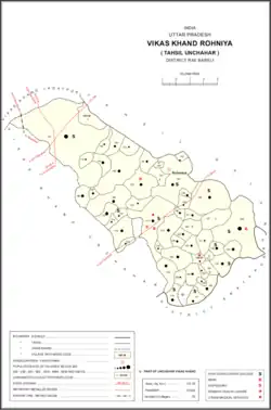 Map showing Ukraine (#156) in Rohaniya CD block