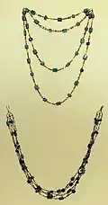 Rome, republic or empire, goldsmithery, 1st century BC-3rd AD, gold and precious stone necklaces