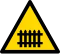 Railroad crossing with gates