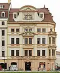 Romanus House: east facade facing Katharinenstrasse