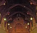 The arched roof of the Great Hall