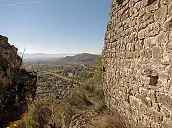 The village seen from the castle