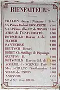 Early benefactors