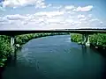 The TransCanada Highway bridge in Jemseg.