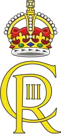 A logo with "CR III" and a crown (coloured)