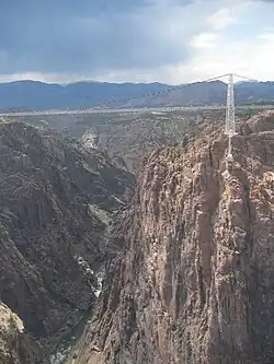 Photograph of bridge across a deep gorge