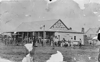 Royal Hotel in Hodgson, circa 1886