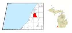 Location within Berrien County
