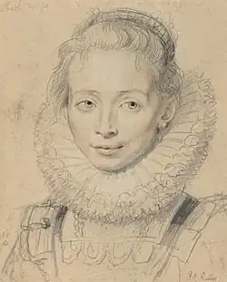 Possibly Rubens's daughter Clara Serena, c. 1623, Albertina