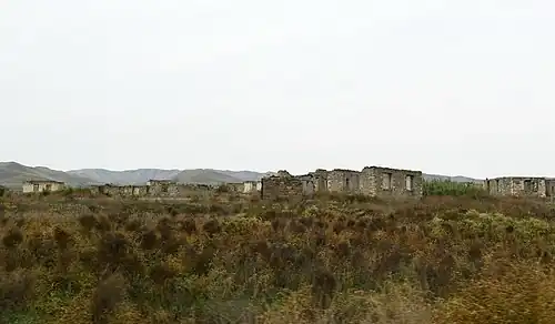 Ruins of the city after the First Nagorno-Karabakh War