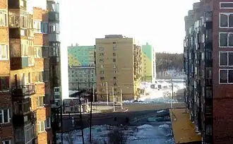 Ulitsa Diksona 6 view outside of an apartment block