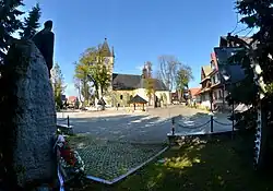 Main square with church
