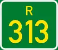 Regional route R313 shield