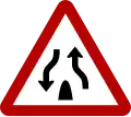 End of dual carriageway