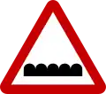 Series of speed bumps