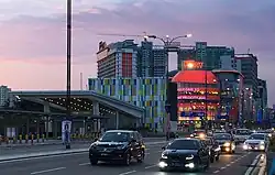 Entrance B with the Sunway Velocity Shopping Complex in the background