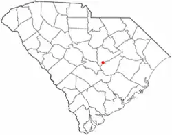 Location of Pinewood, South Carolina