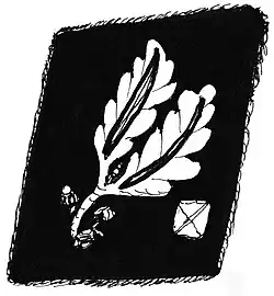 Gorget patch until April 1942 (Allgemeine SS and Waffen-SS)