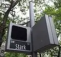 Street sign in southwest Portland, 2013