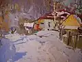 Sunny Day in Sedniv, 1968, oil on canvas