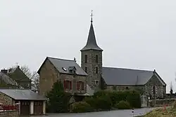 The church in Saint-Martin-des-Landes